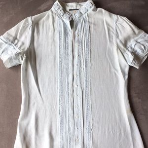 Elie Tahari blouse Light Blue xs